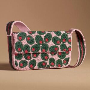 NEW Anthropologie The Fiona Beaded Bag Food & Drink Edition Olives